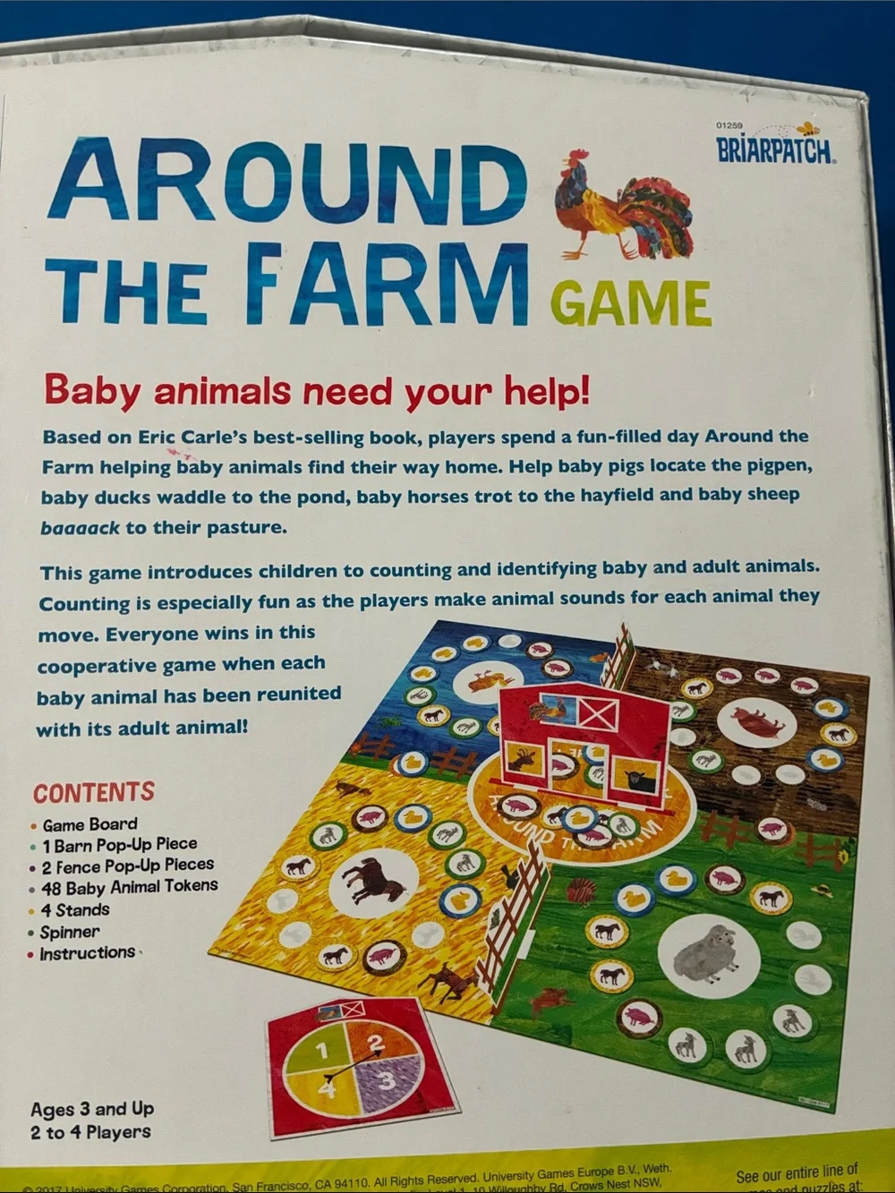 Eric Carle/Briarpatch - AROUND THE FARM GAME